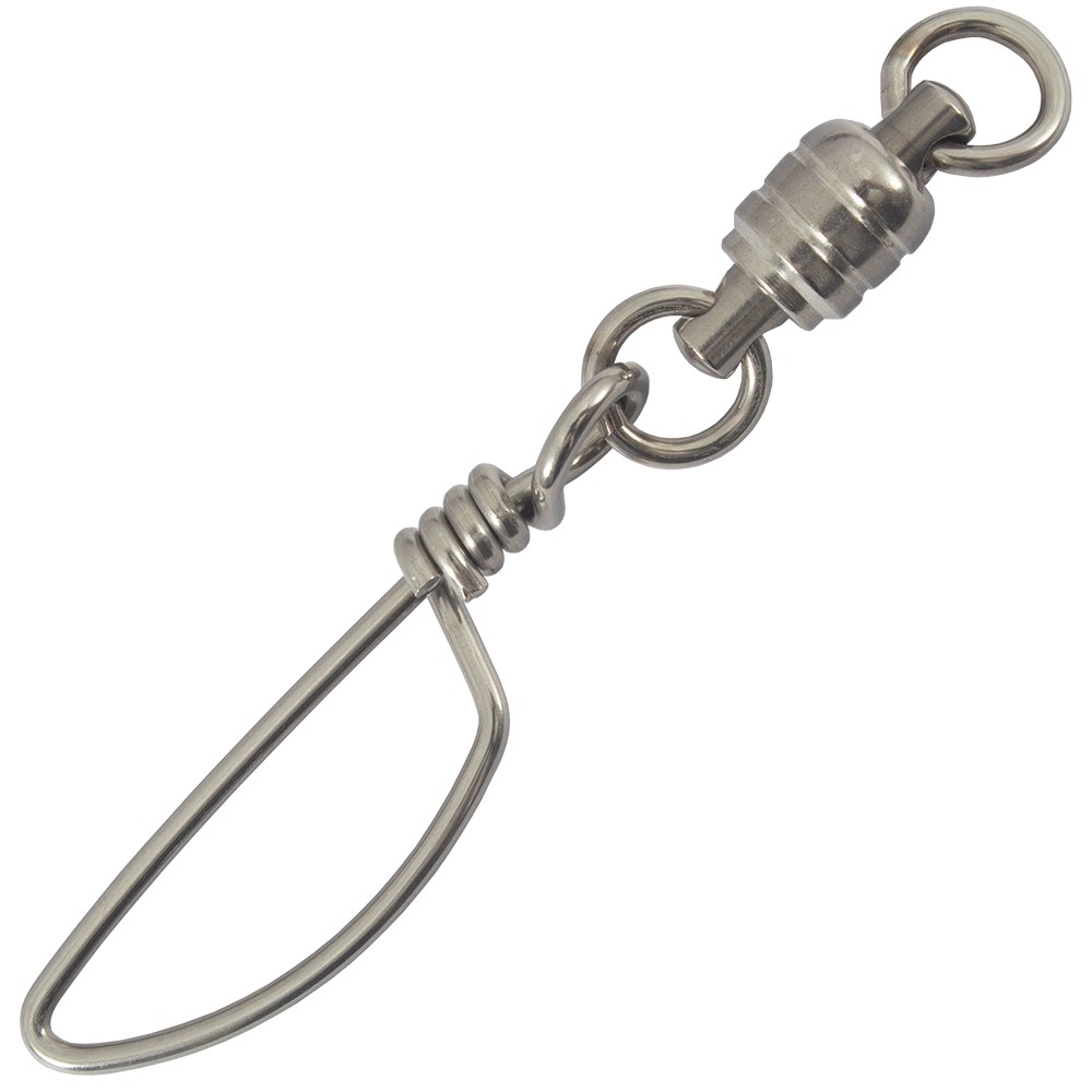 Seadra Ball Bearing Swivel +Tournament Snap - 100% Stainless Steel - Veals  Mail Order