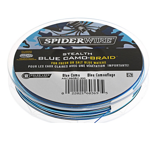Spiderwire Stealth Smooth 8 - Blue Camo-Braid - 300m - Veals Mail