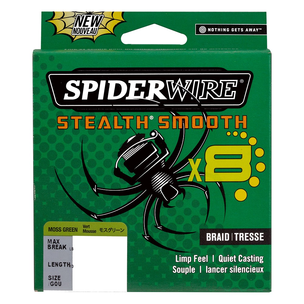 Spiderwire Stealth Smooth 8 - Moss Green - 300m - Veals Mail Order