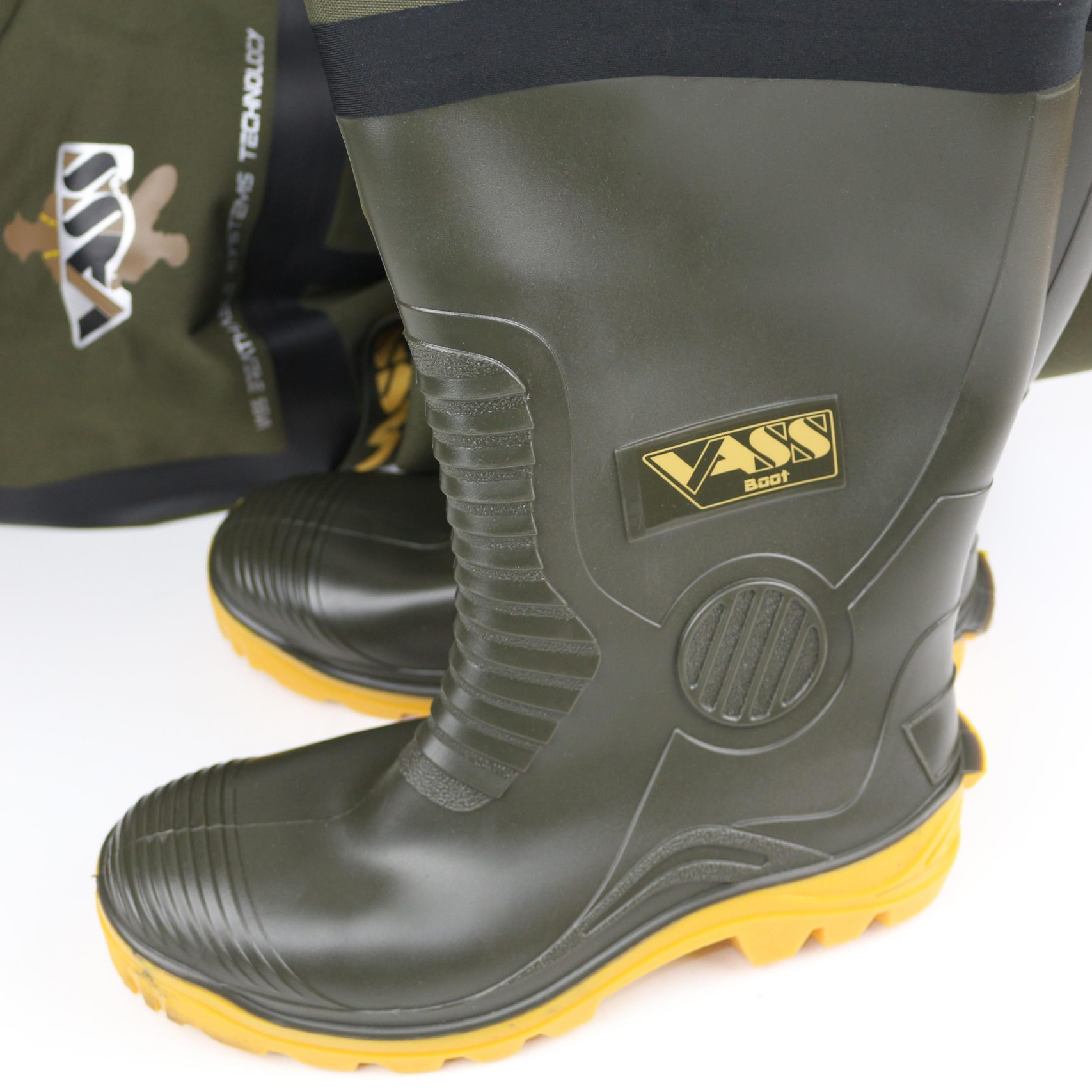 Vass-Tex 3300 Heavy Duty Breathable chest wader - VA3300-70 Non Studded  Sole - Veals Mail Order