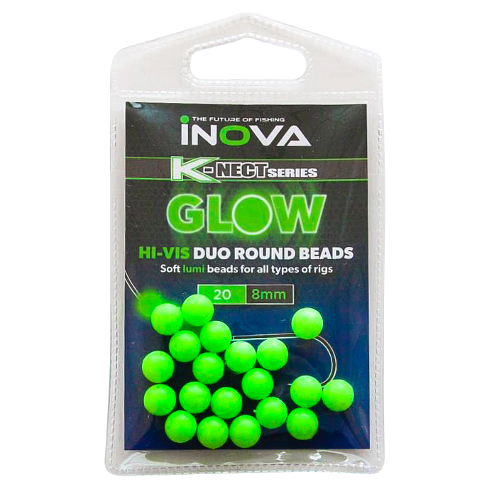 Inova Hi-Vis Duo Round Glow Beads - Veals Mail Order