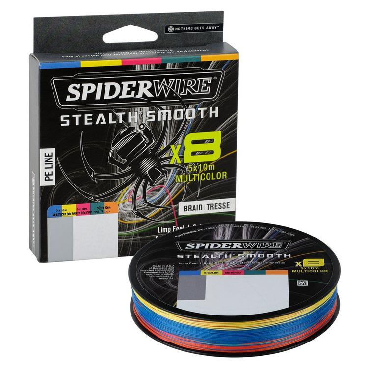 Spiderwire Stealth Smooth 8 Multi Coloured – 300m - Veals Mail Order