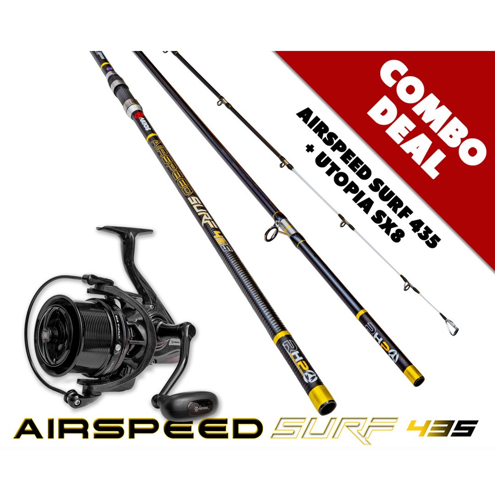 Akios Airspeed Surf 435 MKII Black Edition + Utopia SX8 Combo - Veals Mail  Order
